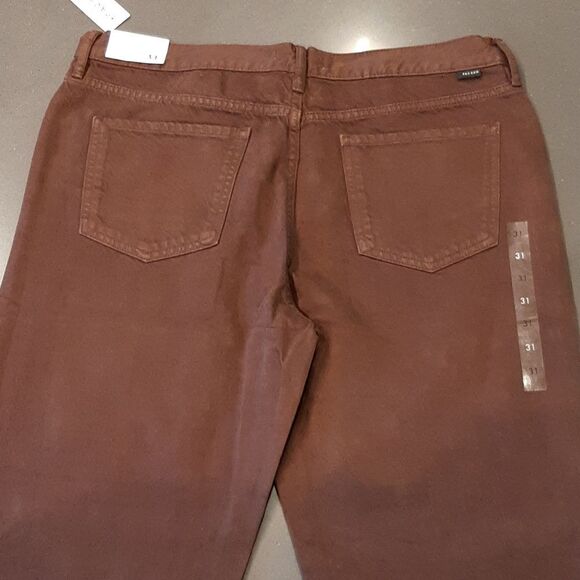 PACSUN Espresso Brown Low Rise Straight Leg Button Fly Jeans - Picture 5 of 13